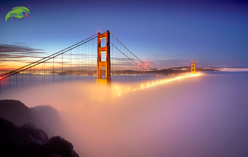 Dừng chân chụp ảnh tại Golden Gate Bridge